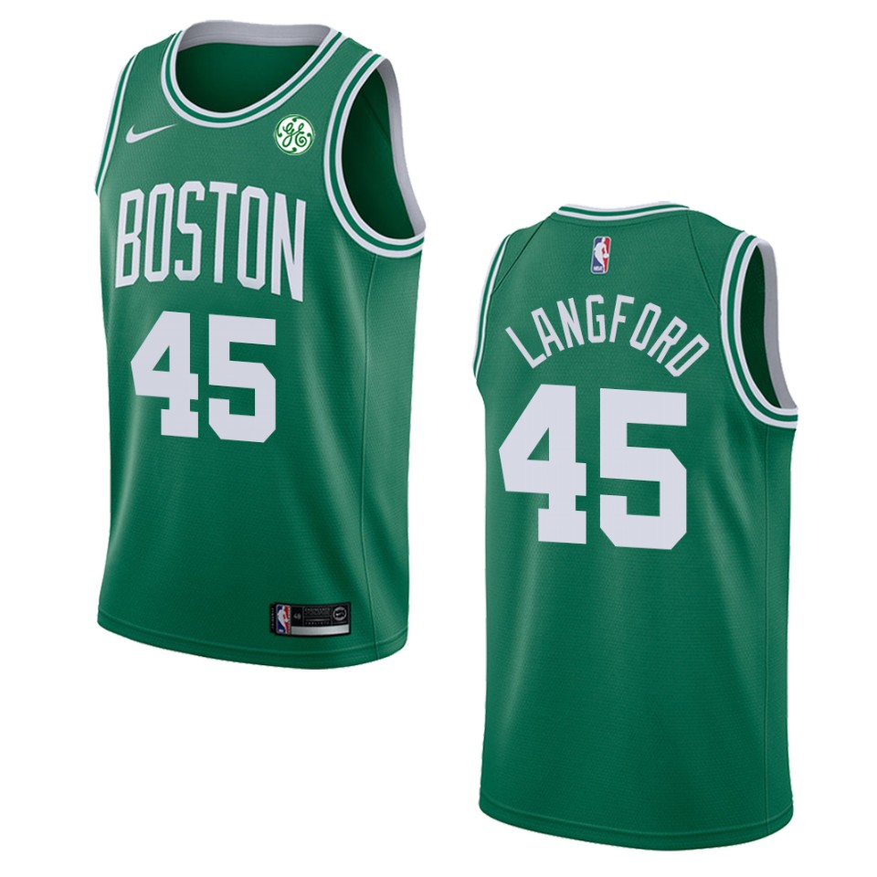 Men's Boston Celtics Romeo Langford #45 Swingman Icon Green Jersey 2401HDNZ